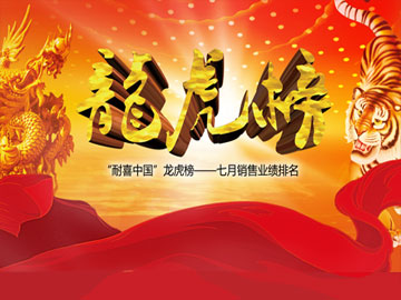 “耐喜中國”龍虎榜——七月銷(xiāo)售業(yè)績(jì)排名